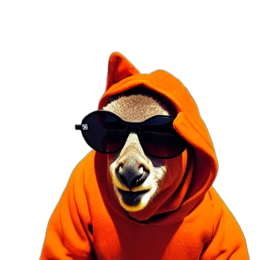 animal, jacket, mask, creature, 3d render, concept art, photorealistic, portrait transparent PNG cut-out