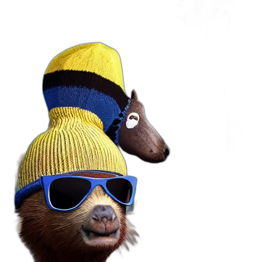 hat, animal, creature, jacket transparent PNG cut-out