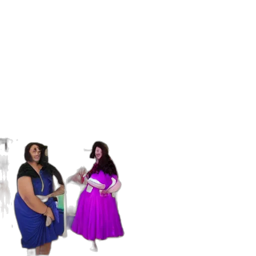 dress, staff, umbrella, 3d render, concept art, vaporwave, cartoon, outer space transparent PNG cut-out