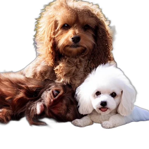 animal, hair, photorealistic, 3d render, closeup, image, cute, brown transparent PNG cut-out