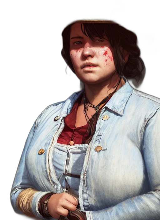 face, jacket, staff, weapon transparent PNG cut-out