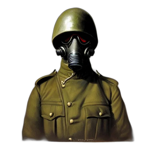 mask, jacket, staff, face transparent PNG cut-out