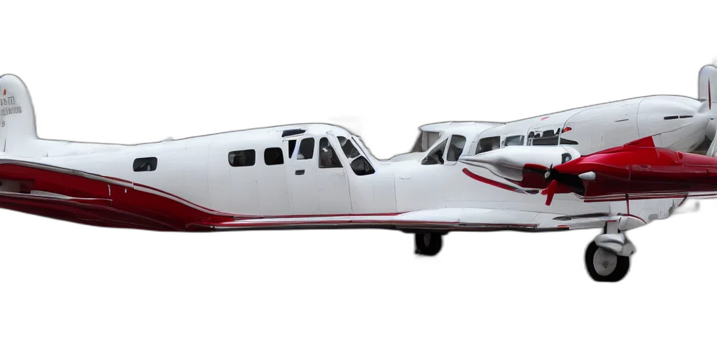 3d render, beechcraft transparent PNG cut-out