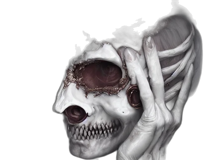 mask, face, creature, concept art transparent PNG cut-out