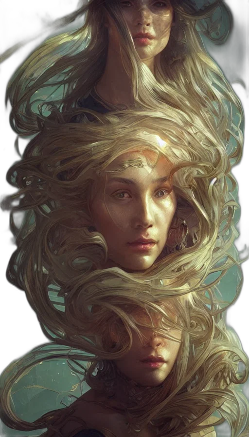 crown, hair, face, mask transparent PNG cut-out