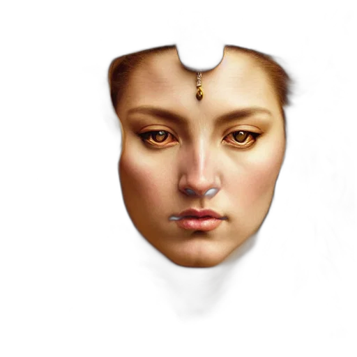 face, crown, jewelry, mask transparent PNG cut-out