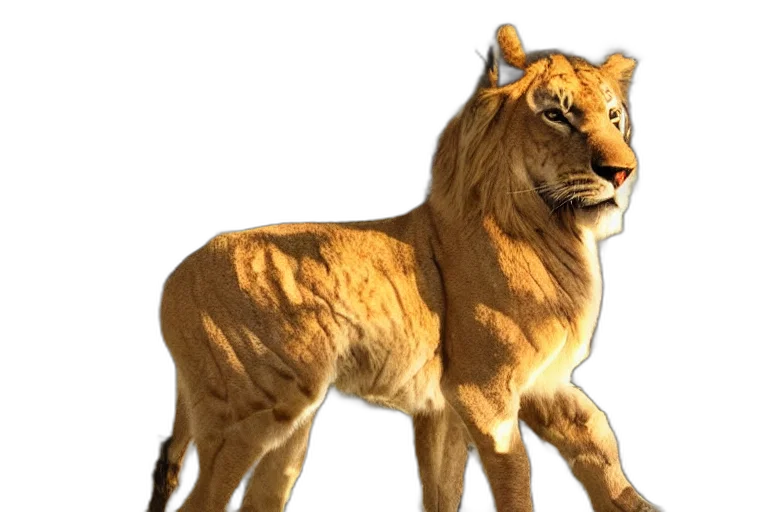 animal, crown, staff, creature, 3d render, concept art, photorealistic, fantasy art transparent PNG cut-out