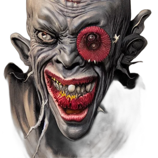 mask, face, creature, concept art transparent PNG cut-out