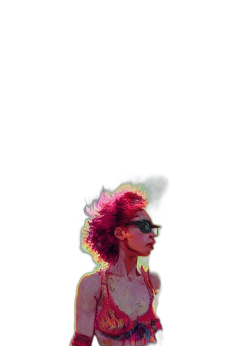 crown, dress, staff, hair, pixel art, concept art, photorealistic, cyberpunk transparent PNG cut-out