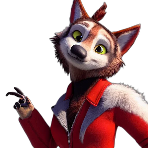 jacket, staff, animal, face transparent PNG cut-out