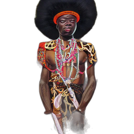 staff, crown, face, jewelry, concept art, fantasy art, photorealistic, oil painting transparent PNG cut-out