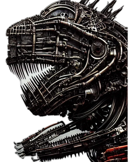 robot, mask, hair, dragon transparent PNG cut-out