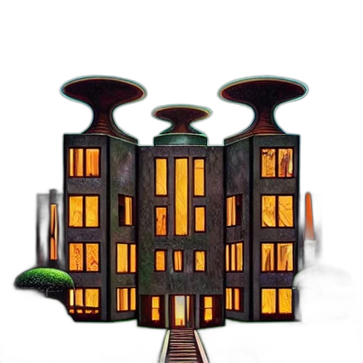 building, furniture, robot, crown transparent PNG cut-out