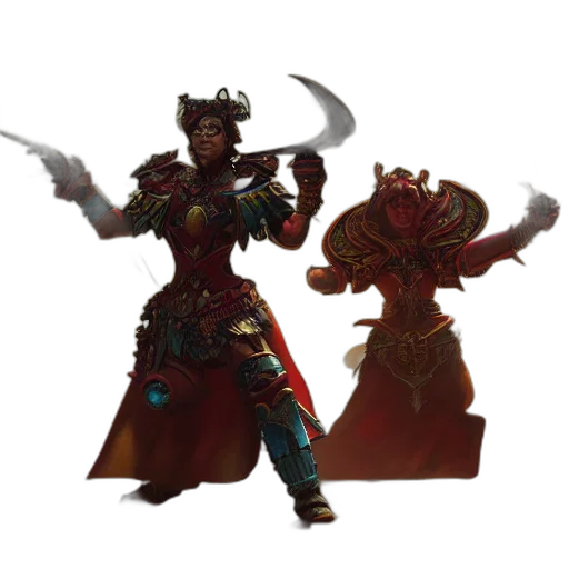 staff, concept art, fantasy art, 3d render, red, dark, portrait, warhammer transparent PNG cut-out