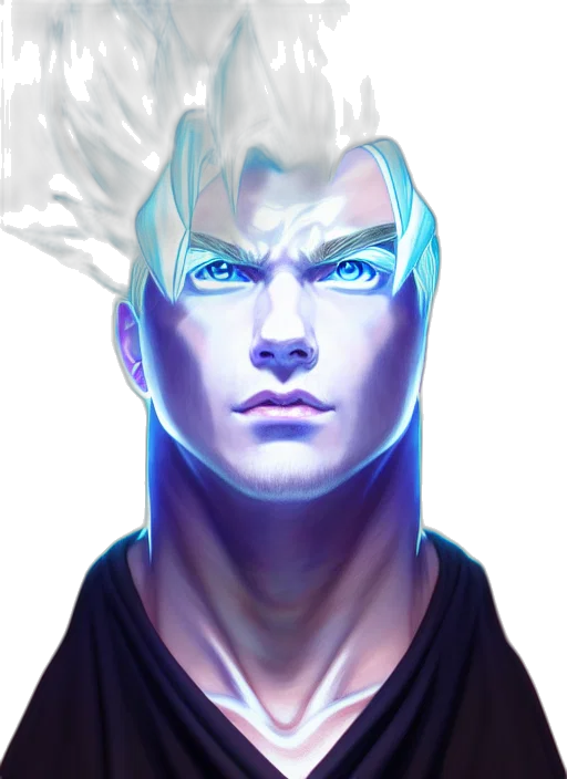 face, mask, staff, dragon, fantasy art, concept art, cyberpunk, comic book art transparent PNG cut-out