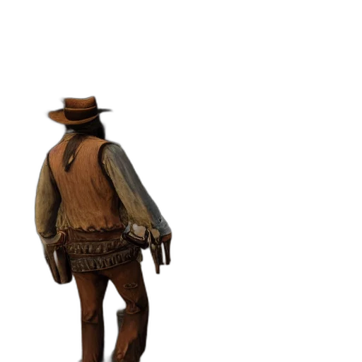 hat, staff, jacket, robot transparent PNG cut-out