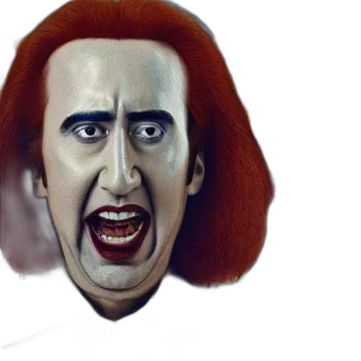 face, mask, hair, creature transparent PNG cut-out