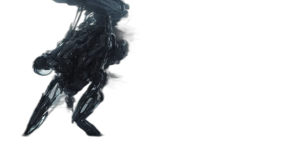 hair, dragon, creature, mask, concept art, 3d render, outer space, dark transparent PNG cut-out