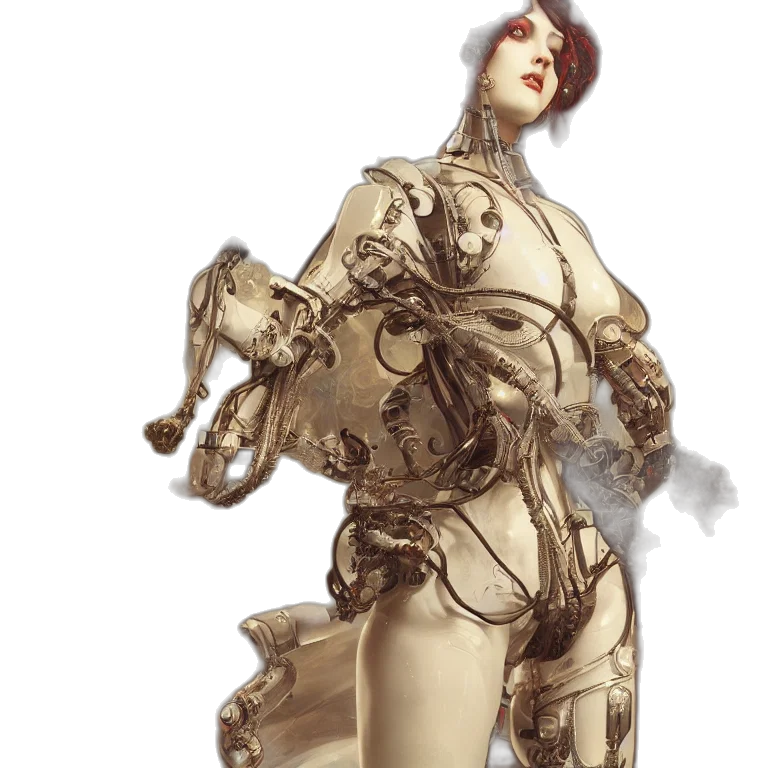 robot, weapon, dress, staff transparent PNG cut-out