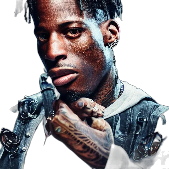 face, jacket, animal, weapon, photorealistic, concept art, cyberpunk, cartoon transparent PNG cut-out