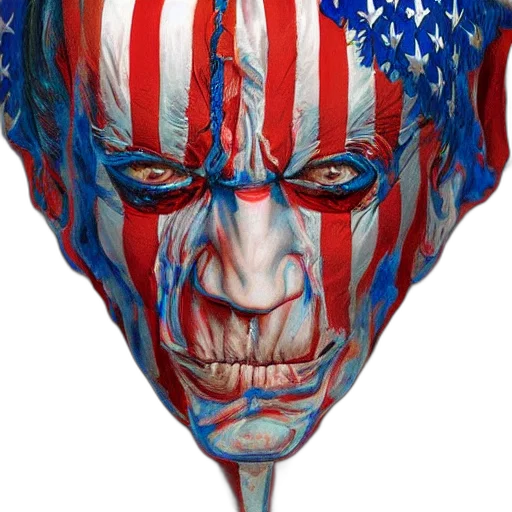 mask, face, photorealistic, comic book art transparent PNG cut-out