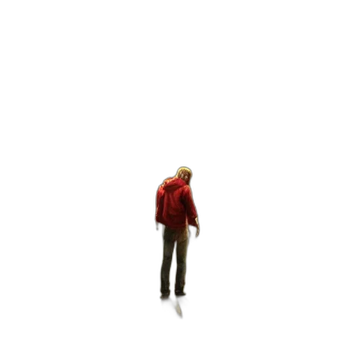 jacket, robot, staff, creature transparent PNG cut-out