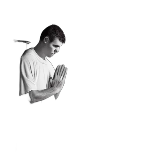 angel, protecting, man, who transparent PNG cut-out