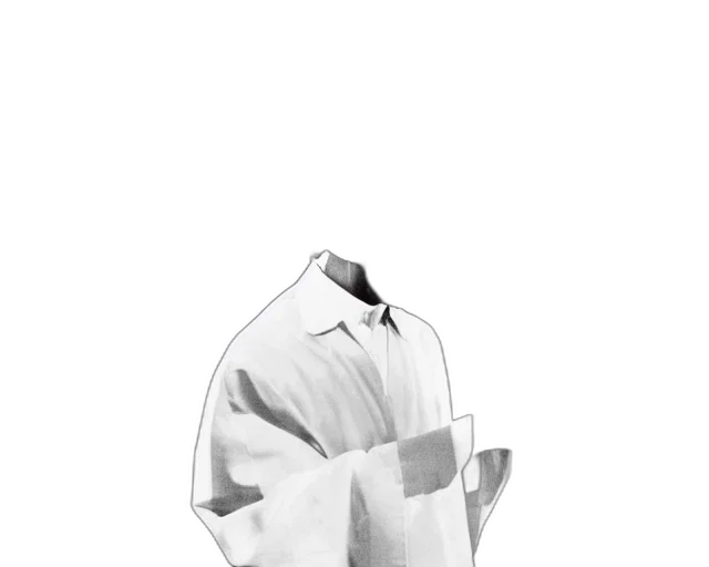 jacket, dress, staff, robot transparent PNG cut-out