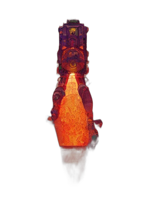 bottle, weapon, dragon, robot transparent PNG cut-out