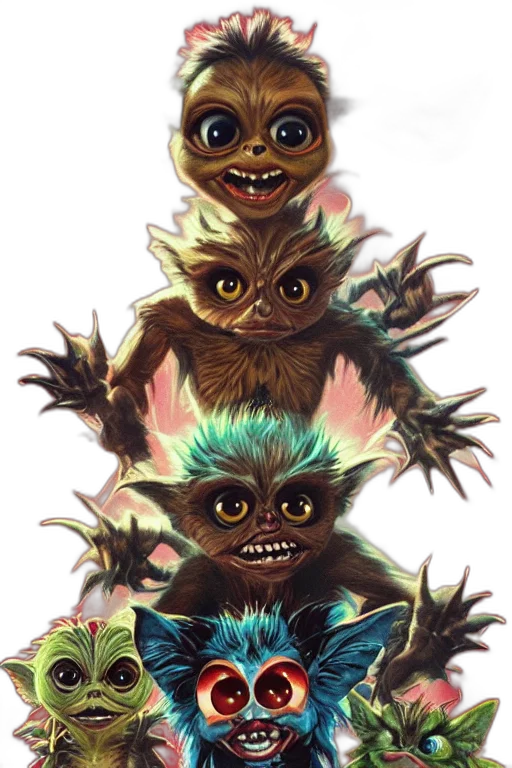 creature, mask, staff, animal transparent PNG cut-out