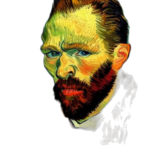 face, mask, creature, jacket, watercolor, photorealistic, oil painting, concept art transparent PNG cut-out