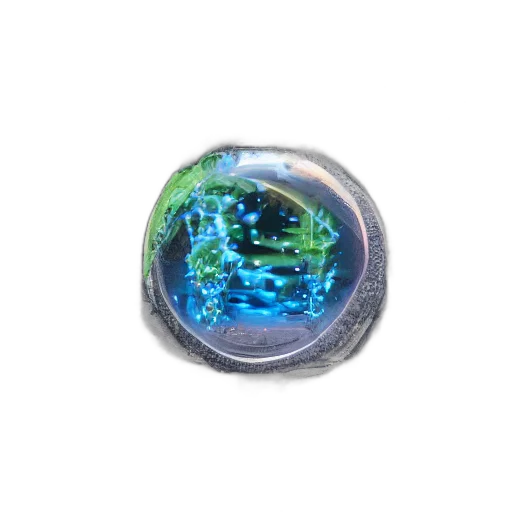 jewelry, crown, 3d render, vaporwave, blue, green, hyperrealistic, artwork transparent PNG cut-out