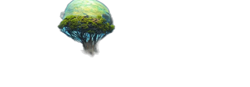 tree, hat, umbrella, creature transparent PNG cut-out