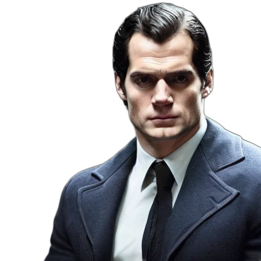face, jacket, henry, cavill, batman transparent PNG cut-out
