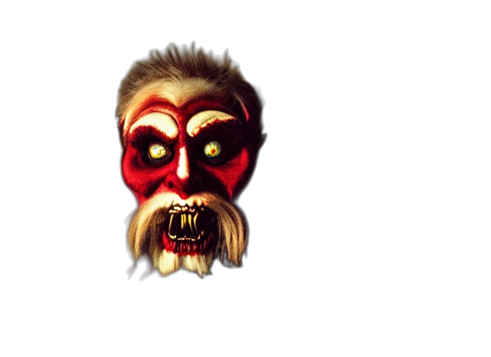 mask, face, creature, staff transparent PNG cut-out