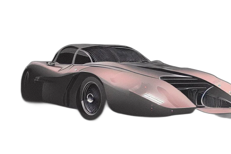 car, 3d render, concept art, photorealistic, blade, runner, ferrari, concept transparent PNG cut-out