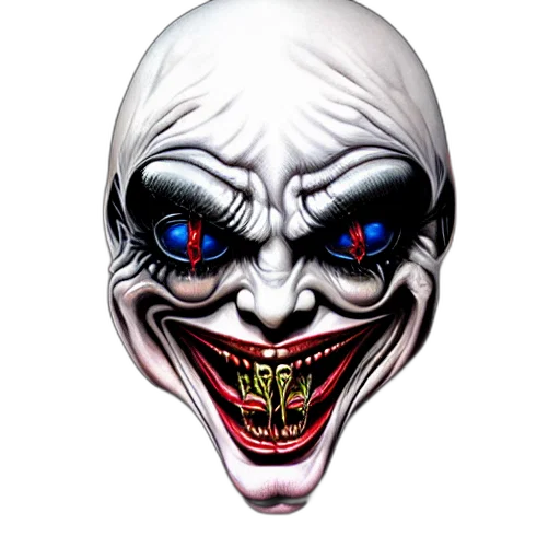 face, mask, creature, jewelry, concept art, comic book art, 3d render, photorealistic transparent PNG cut-out