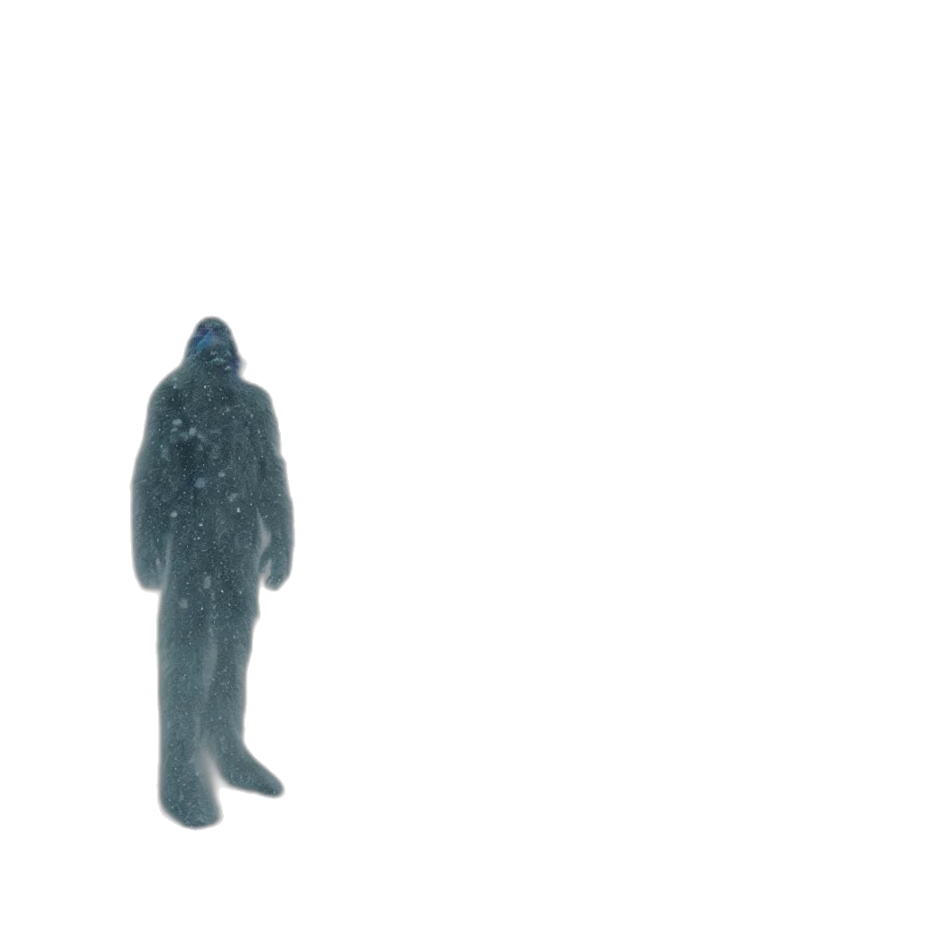 jacket, creature, robot, mask, 3d render, concept art, vaporwave, photorealistic transparent PNG cut-out