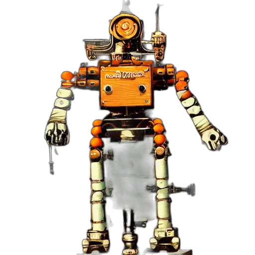 robot, staff, weapon, animal transparent PNG cut-out