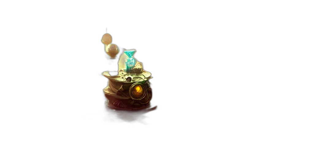 jewelry, crown, staff, robot, 3d render, concept art, pixel art, fantasy art transparent PNG cut-out
