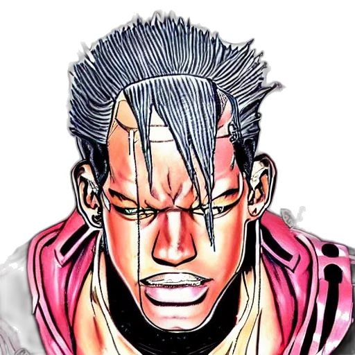 face, jacket, mask, hair, comic book art, anime, cartoon, concept art transparent PNG cut-out