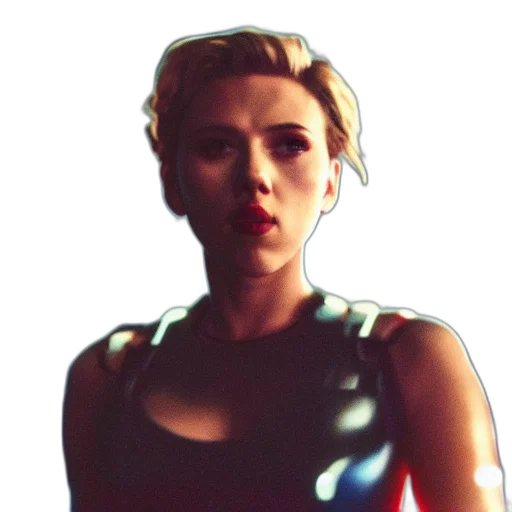 face, comic book art, photorealistic, pixel art transparent PNG cut-out