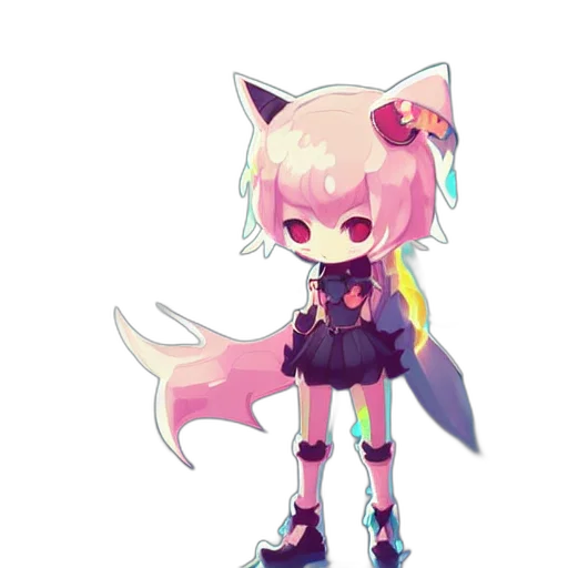 staff, creature, weapon, animal, anime, pixel art, concept art, cyberpunk transparent PNG cut-out
