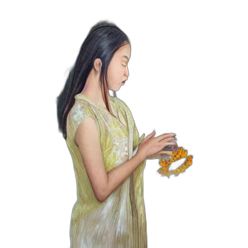 dress, jewelry, food, mask, oil painting, photorealistic, concept art, 3d render transparent PNG cut-out