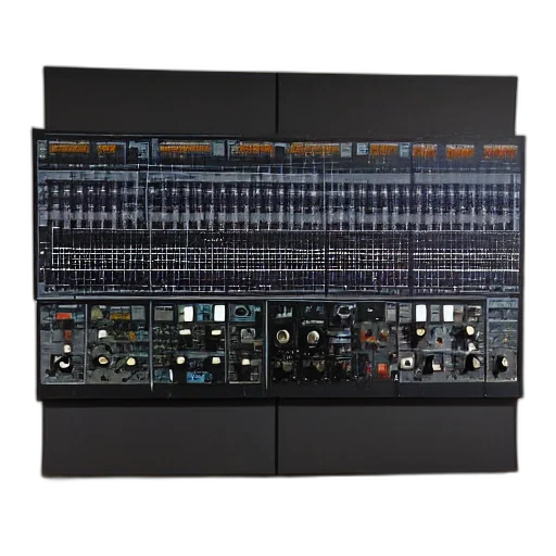 wall, sized, analogue, synthetiser transparent PNG cut-out