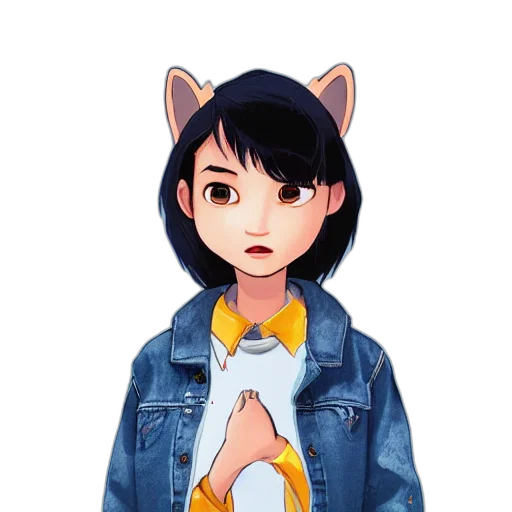 jacket, animal, face, creature transparent PNG cut-out