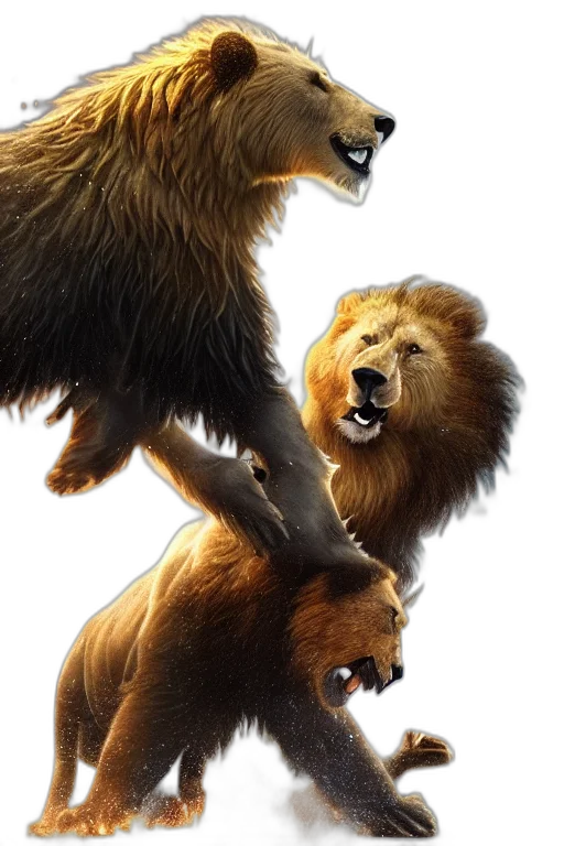 animal, concept art, photorealistic, 3d render transparent PNG cut-out