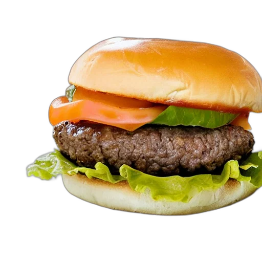 food, animal, weapon, photorealistic, 3d render, cheeseburger, cheese transparent PNG cut-out