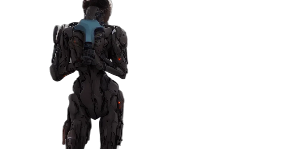 robot, jacket, concept art, cyberpunk transparent PNG cut-out