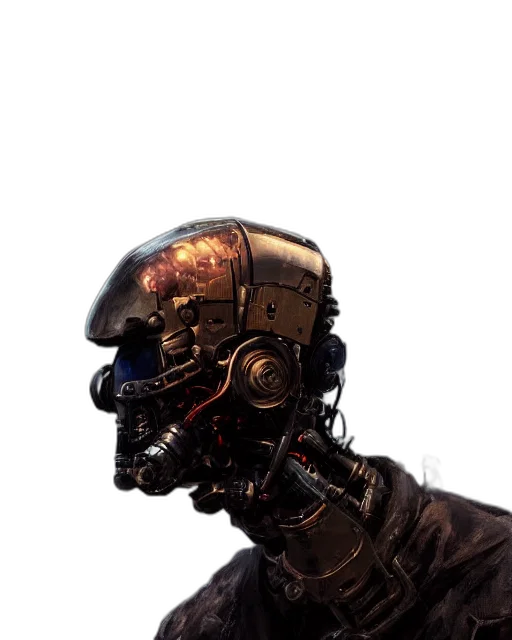 mask, robot, face, staff transparent PNG cut-out